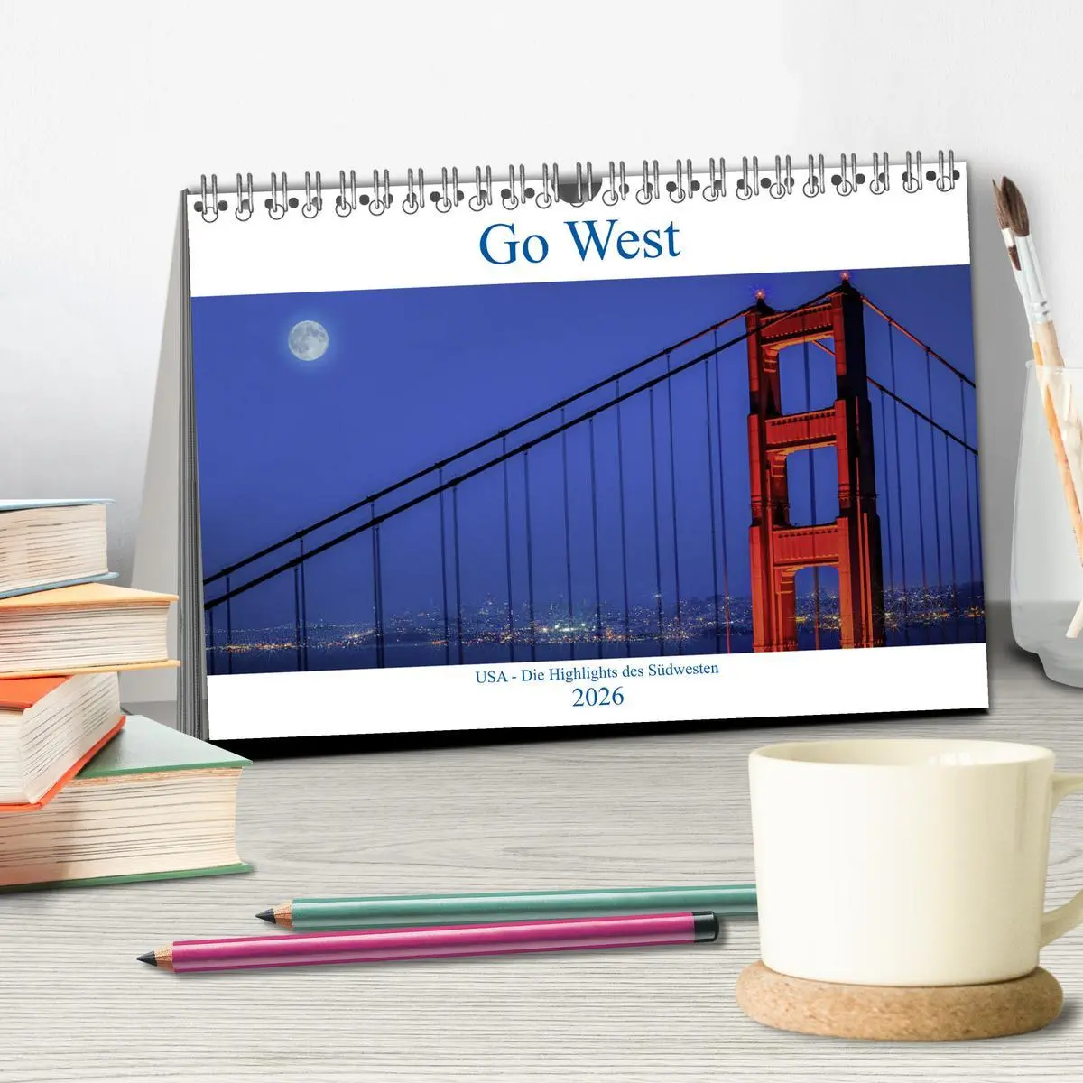Bild: 9783457850831 | Go West. USA - Die Highlights des Südwesten (Tischkalender 2026 DIN...