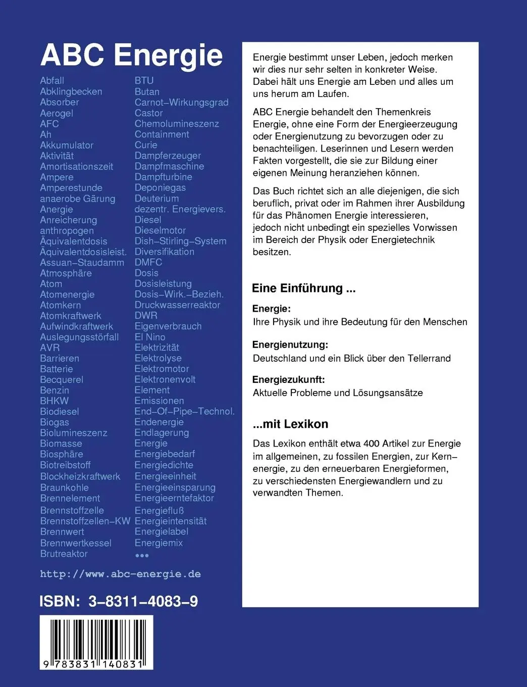 Rückseite: 9783831140831 | ABC Energie | Michael Bockhorst | Taschenbuch | Paperback | 532 S.
