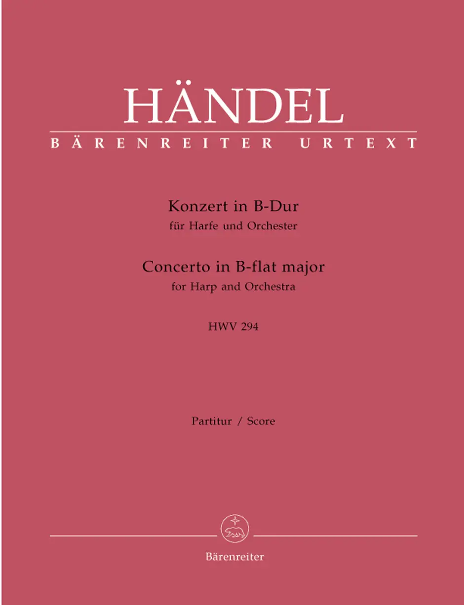 Cover: 9790006520831 | Konzert B-Dur HWV294 für Harfe und Orchester Partitur | HWV 294
