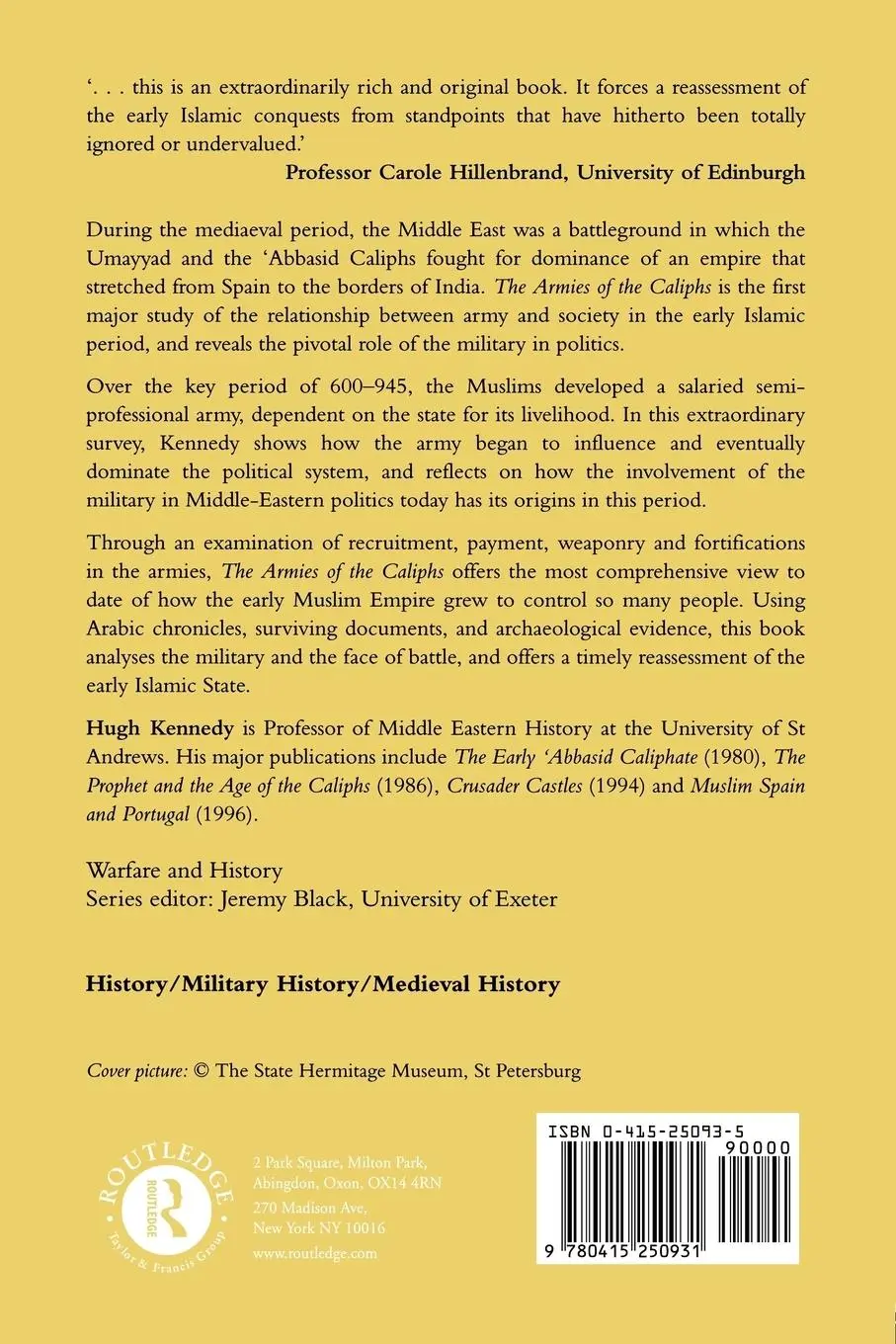 Rückseite: 9780415250931 | The Armies of the Caliphs | Hugh Kennedy | Taschenbuch | Englisch