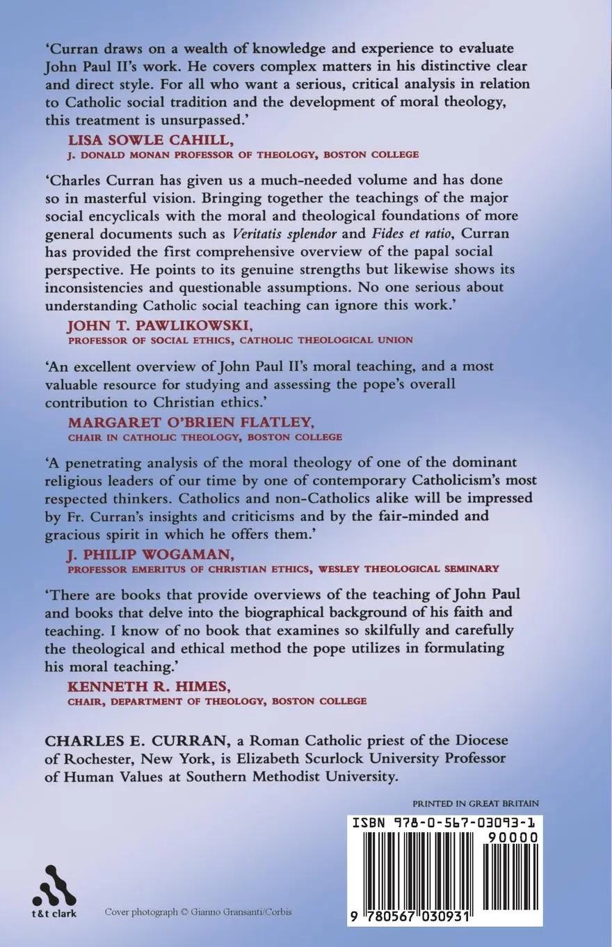 Rückseite: 9780567030931 | The Moral Theology of John Paul II | Charles E. Curran | Taschenbuch