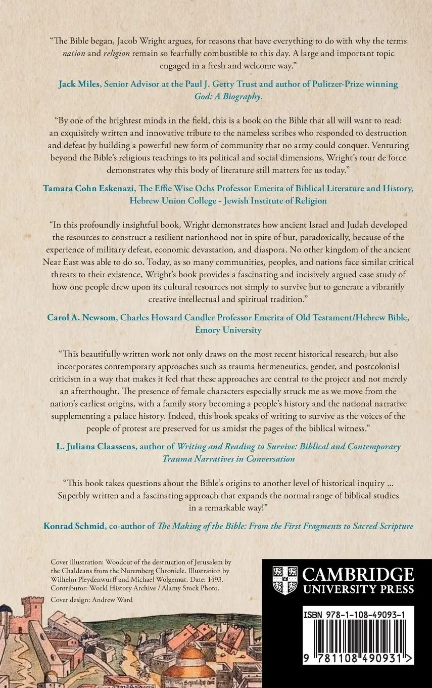 Rückseite: 9781108490931 | Why the Bible Began | Jacob L. Wright | Buch | Englisch | 2023