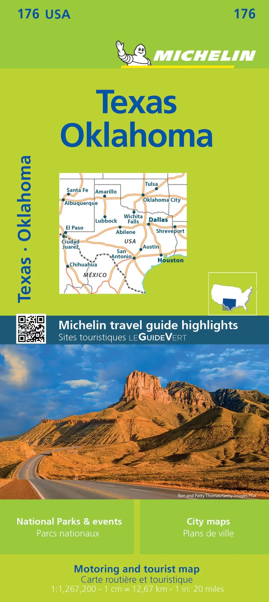 Cover: 9782067190931 | Michelin Texas, Oklahoma Map | Michelin | (Land-)Karte | Michelin Maps