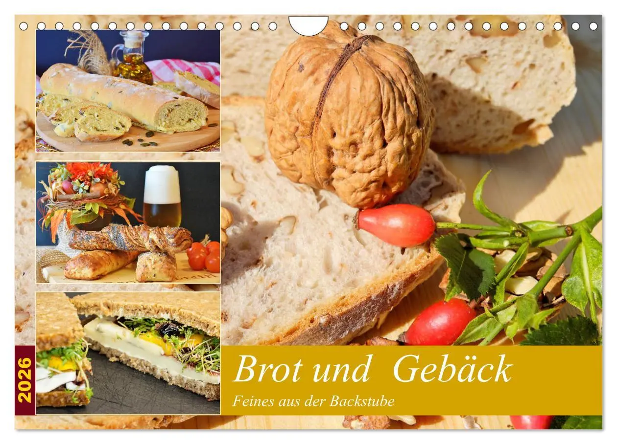 Cover: 9783457770931 | Brot und Gebäck. Feines aus der Backstube (Wandkalender 2026 DIN A4...