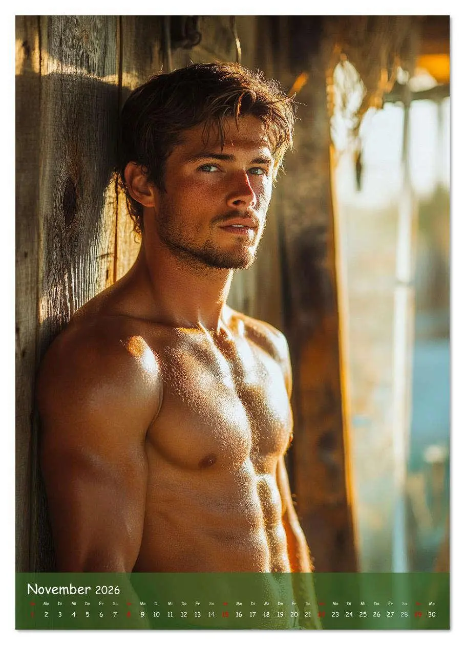 Bild: 9783516620931 | Muskeln, Heu und Herz - Sexy Männer vom Dorf (Wandkalender 2026 DIN...