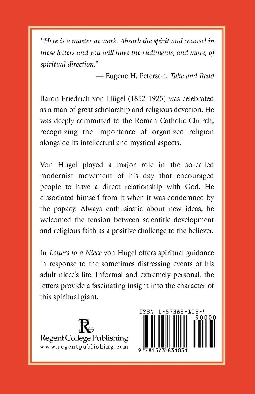 Rückseite: 9781573831031 | Letters to a Niece | Friedrich Von Hugel | Taschenbuch | Englisch