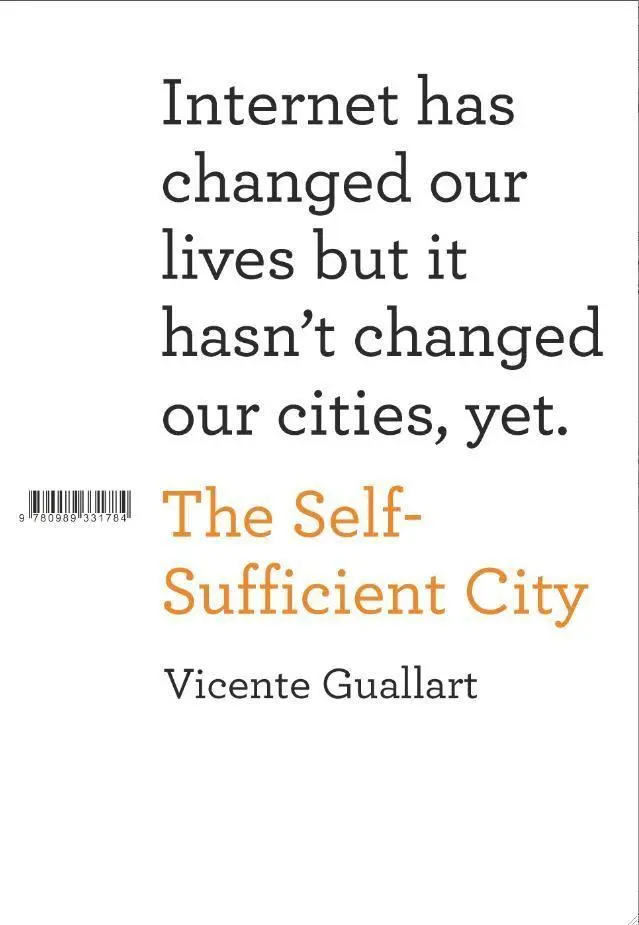 Cover: 9781940291031 | The Self-Sufficient City | Vicente Guallart | Buch | Gebunden | 2014