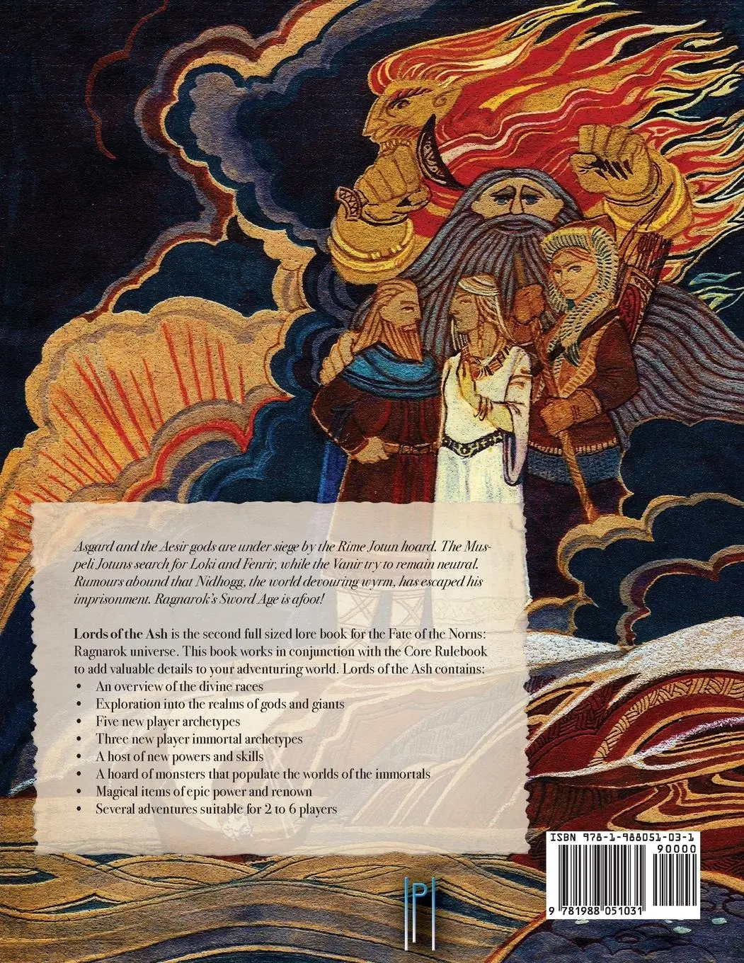 Rückseite: 9781988051031 | Fate of the Norns | Ragnarok - Lords of the Ash | Andrew Valkauskas