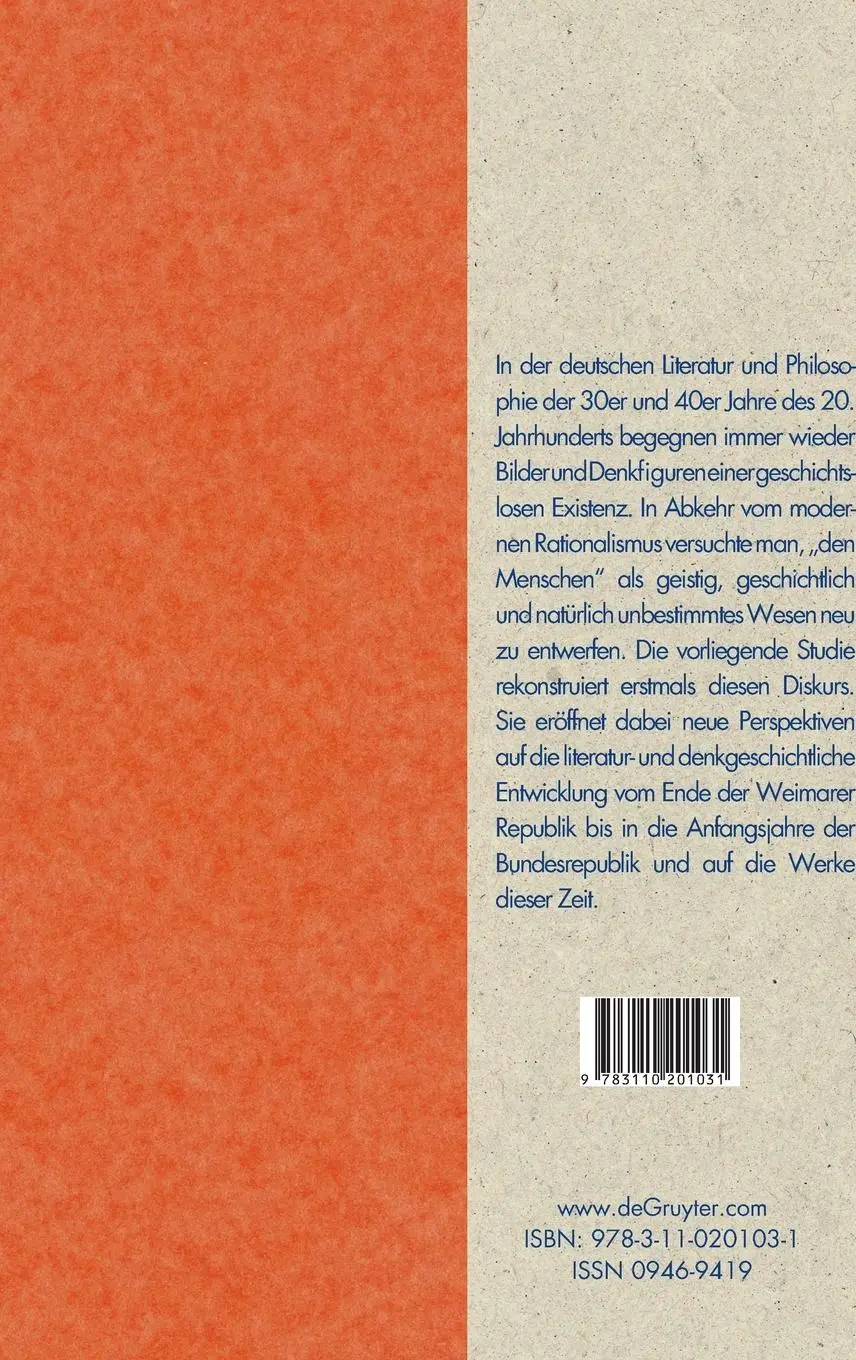 Rückseite: 9783110201031 | Das Ende des Anthropozentrismus | Gregor Streim | Buch | IX | Deutsch