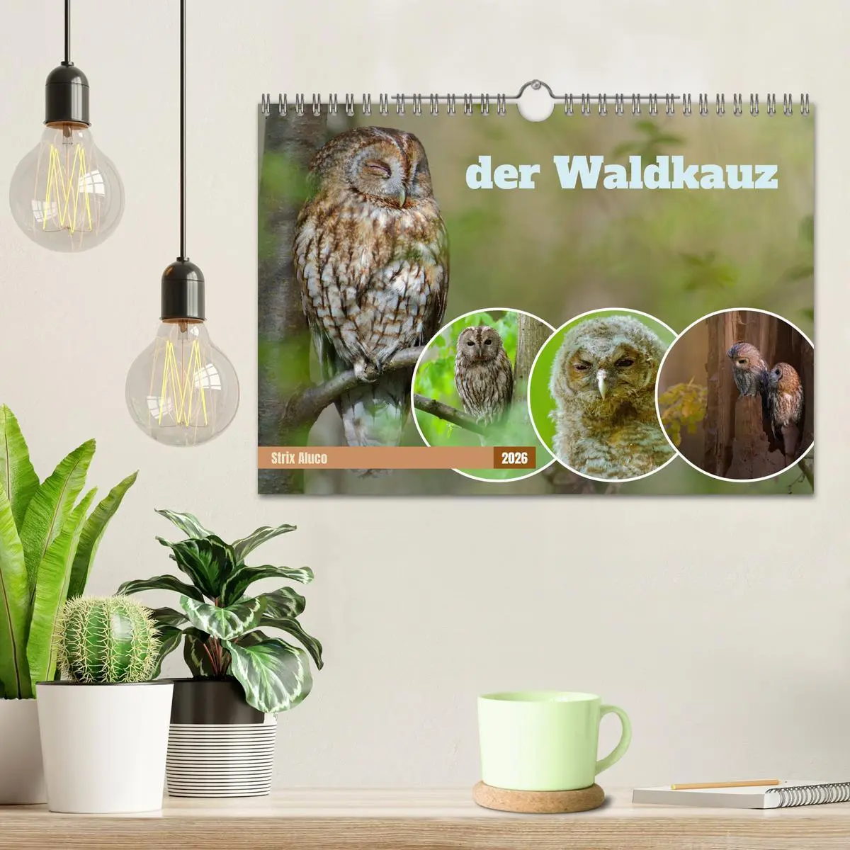 Bild: 9783457351031 | der Waldkauz - Strix Aluco (Wandkalender 2026 DIN A4 quer),...