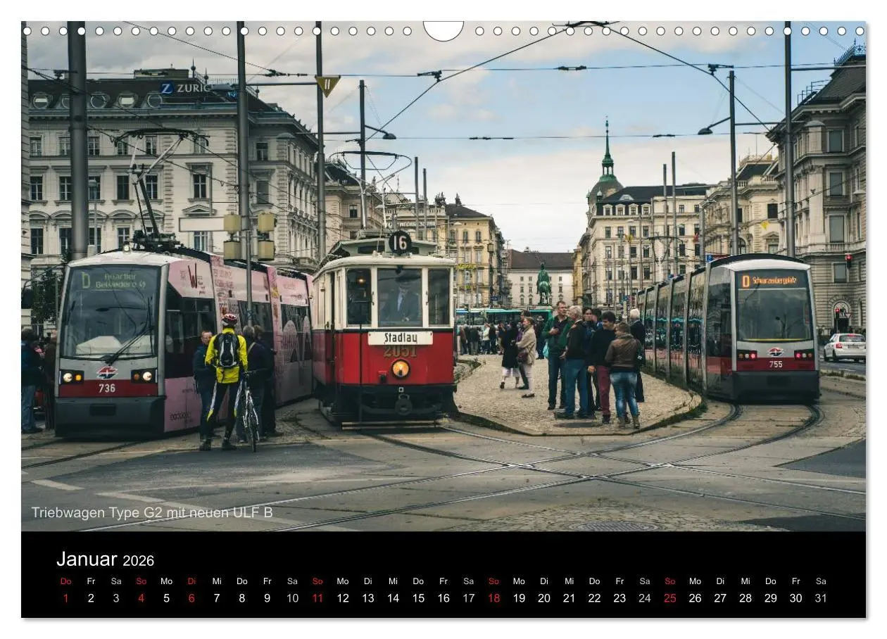 Bild: 9783457971031 | Historische Straßenbahnen in Wien (Wandkalender 2026 DIN A3 quer),...