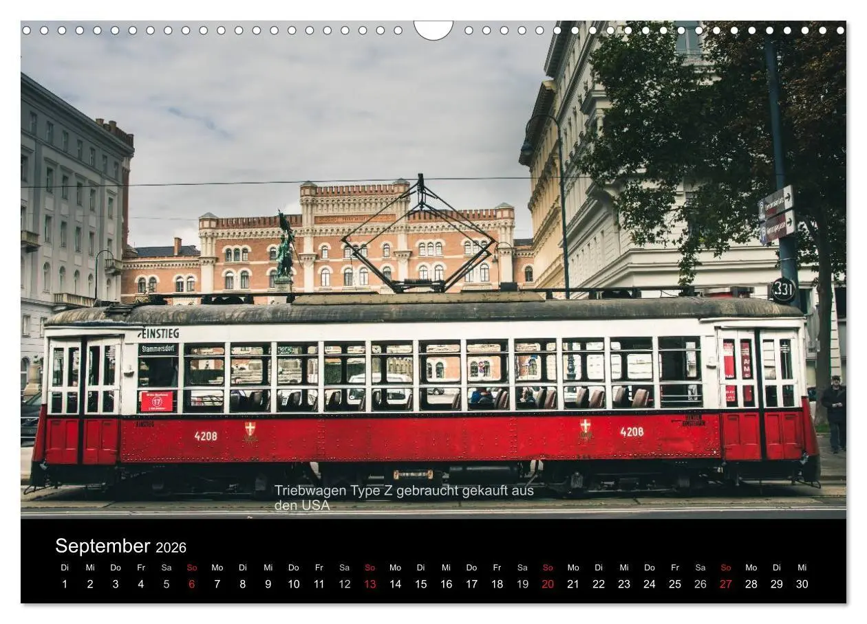 Bild: 9783457971031 | Historische Straßenbahnen in Wien (Wandkalender 2026 DIN A3 quer),...