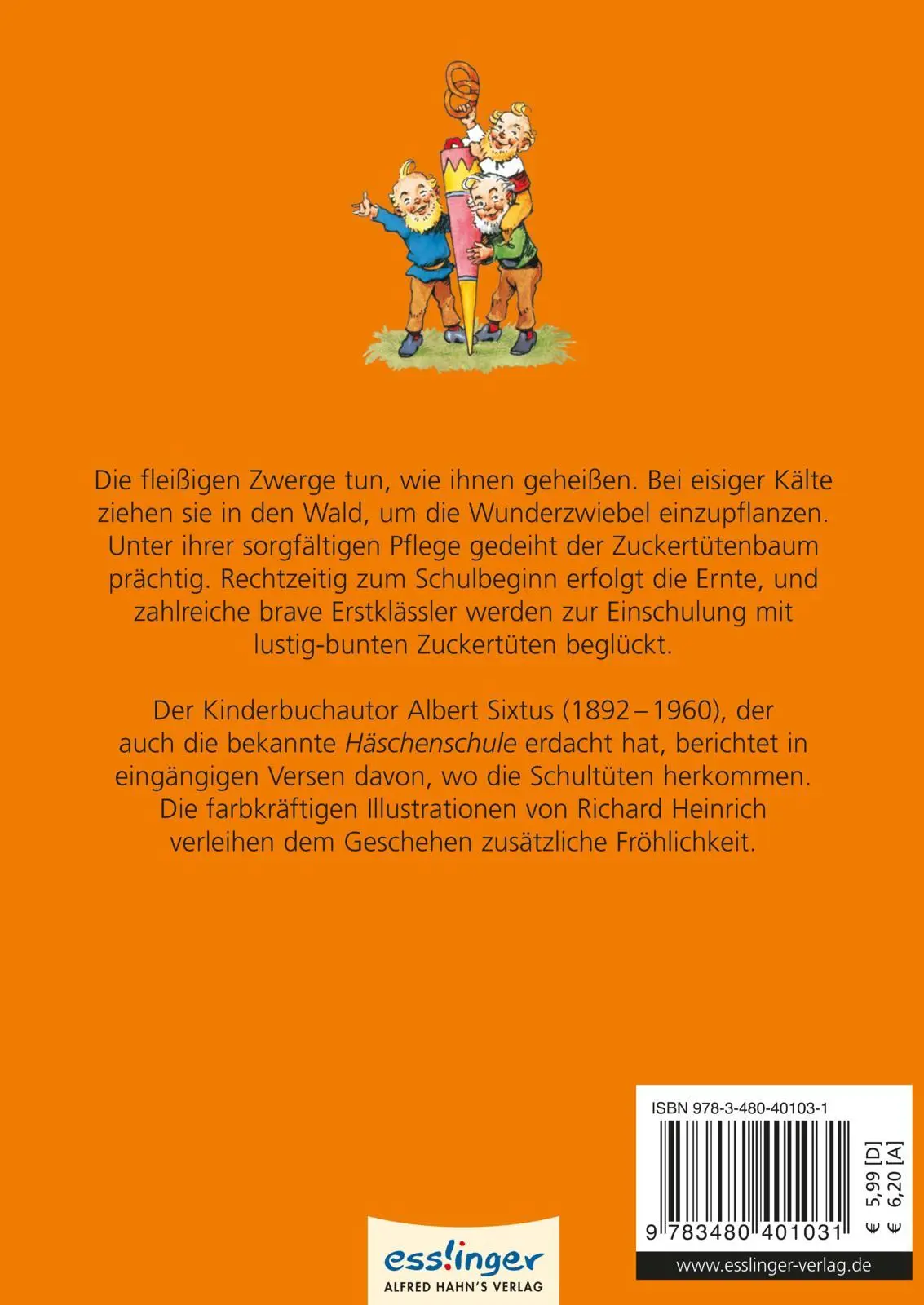 Rückseite: 9783480401031 | Der Zuckertütenbaum - Mini-Ausgabe | Albert Sixtus | Buch | 32 S.