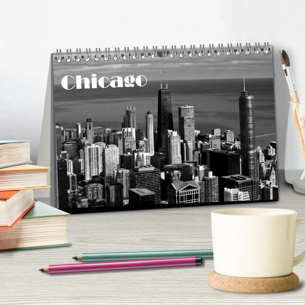 Bild: 9783516131031 | Chicago 2026 (Tischkalender 2026 DIN A5 quer), CALVENDO Monatskalender