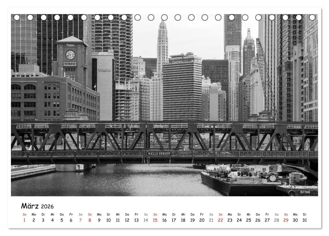 Bild: 9783516131031 | Chicago 2026 (Tischkalender 2026 DIN A5 quer), CALVENDO Monatskalender