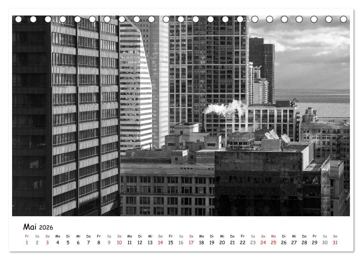 Bild: 9783516131031 | Chicago 2026 (Tischkalender 2026 DIN A5 quer), CALVENDO Monatskalender