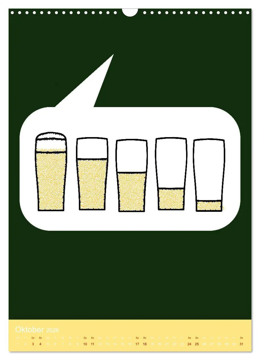 Bild: 9783516371031 | BIER Wandkalender -Trinken mit Stil (Wandkalender 2026 DIN A3...