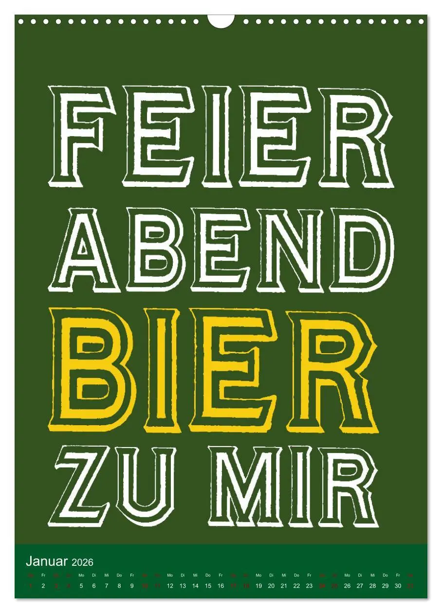 Bild: 9783516371031 | BIER Wandkalender -Trinken mit Stil (Wandkalender 2026 DIN A3...