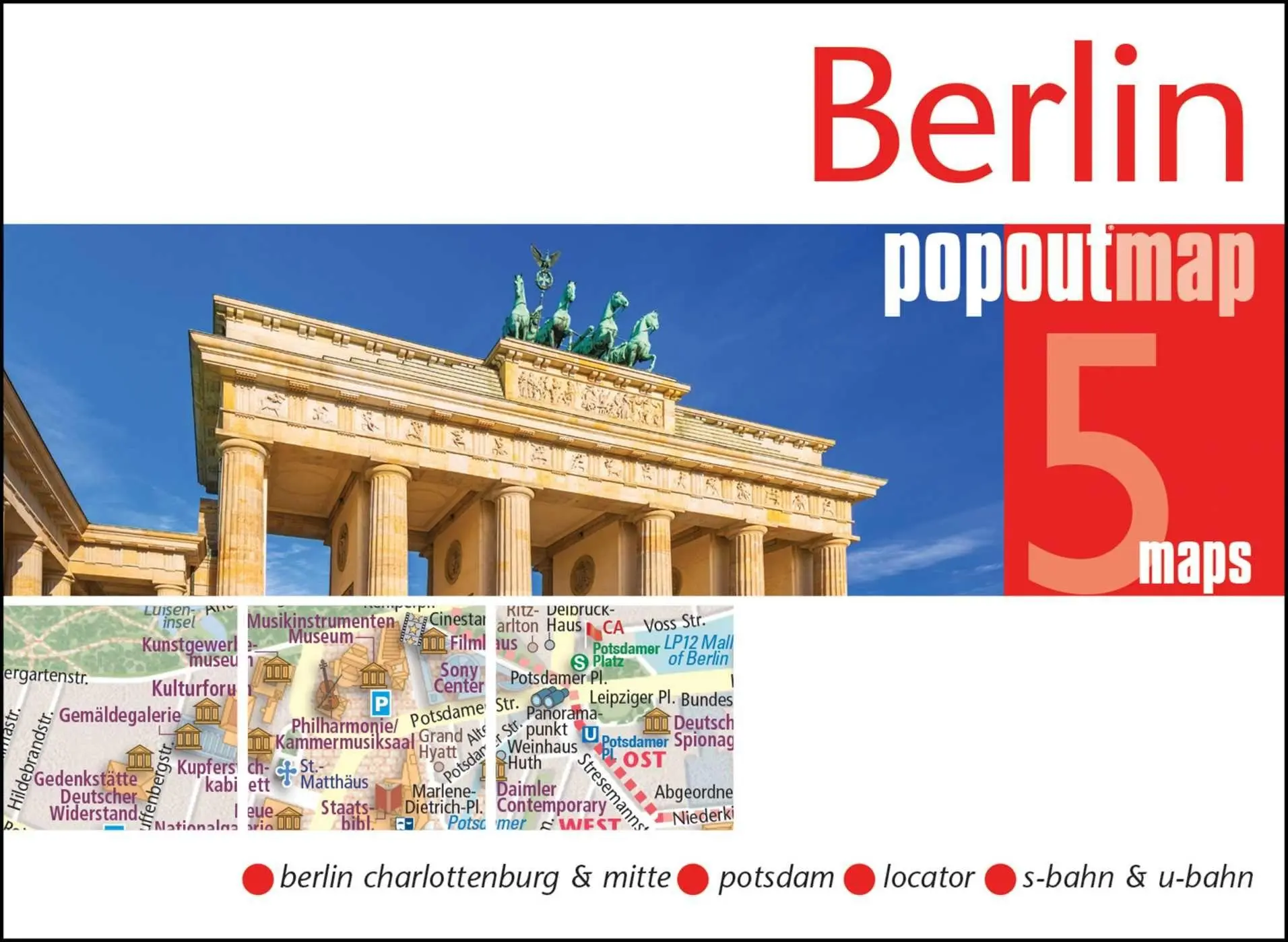 Cover: 9781917131131 | Berlin Double | Pocket sized, pop up map of Berlin city centre | Maps
