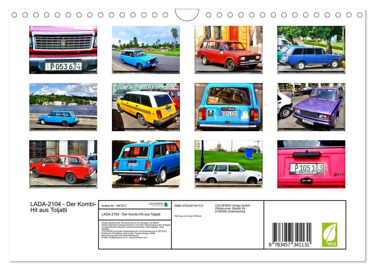 Bild: 9783457341131 | LADA-2104 - Der Kombi-Hit aus Toljatti (Wandkalender 2026 DIN A4...