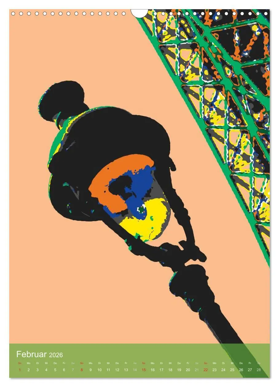 Bild: 9783516431131 | Paris pop-art (Wandkalender 2026 DIN A3 hoch), CALVENDO Monatskalender