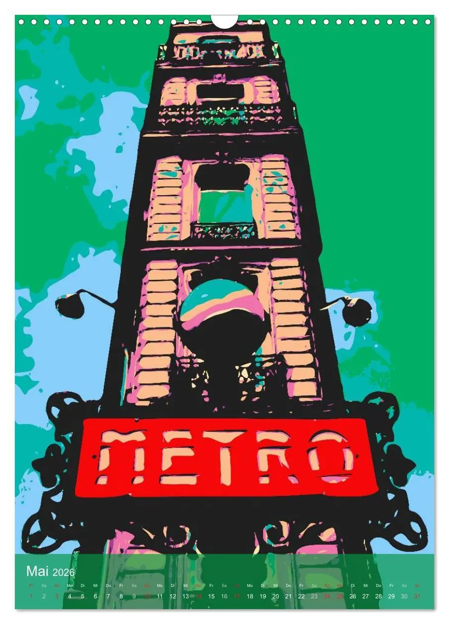 Bild: 9783516431131 | Paris pop-art (Wandkalender 2026 DIN A3 hoch), CALVENDO Monatskalender