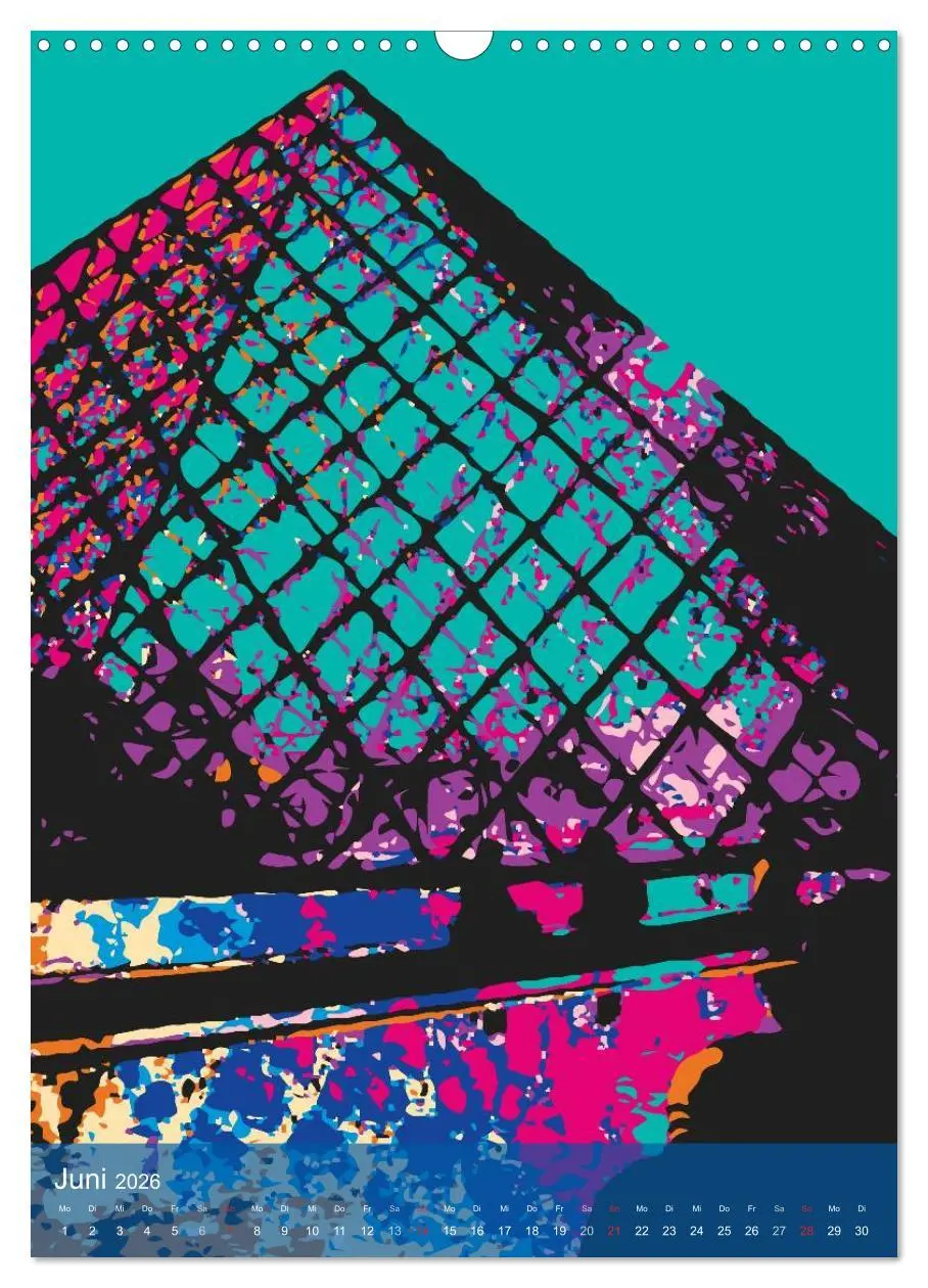Bild: 9783516431131 | Paris pop-art (Wandkalender 2026 DIN A3 hoch), CALVENDO Monatskalender