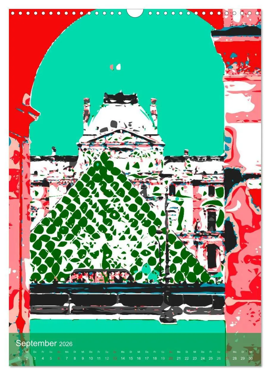 Bild: 9783516431131 | Paris pop-art (Wandkalender 2026 DIN A3 hoch), CALVENDO Monatskalender