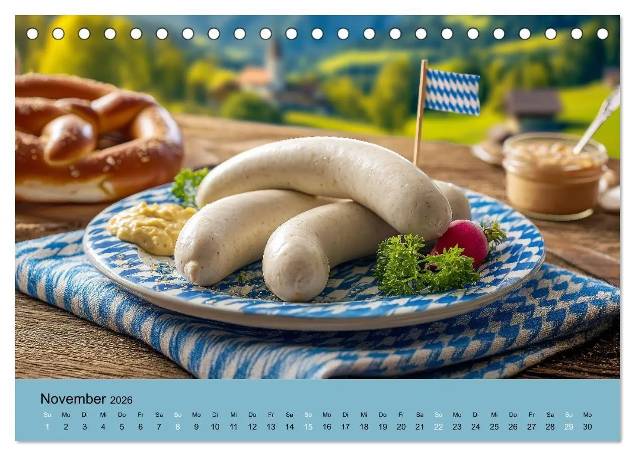 Bild: 9783516671131 | Bayrische Weißwurst - Traditioneller Küchenkalender für Genießer...