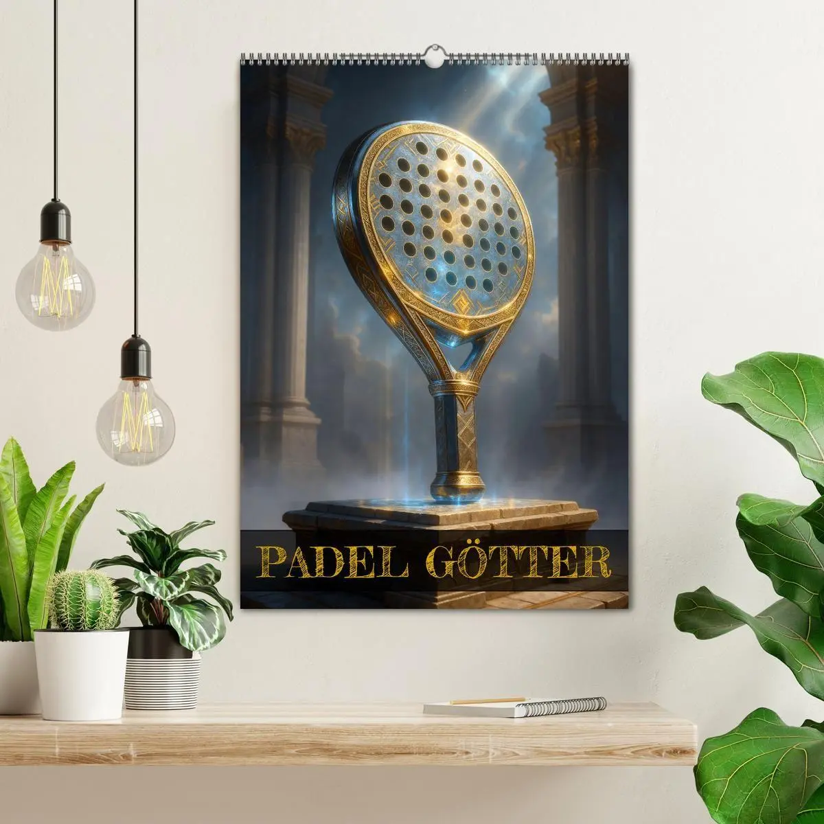Bild: 9783516741131 | Padel Götter (Wandkalender 2026 DIN A2 hoch), CALVENDO Monatskalender