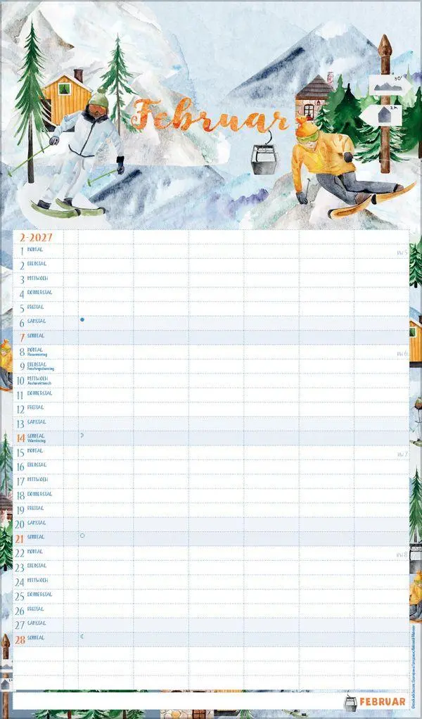 Bild: 9783819301131 | Familienplaner Aquarell 2027 | Verlag Korsch | Kalender | 14 S. | 2027
