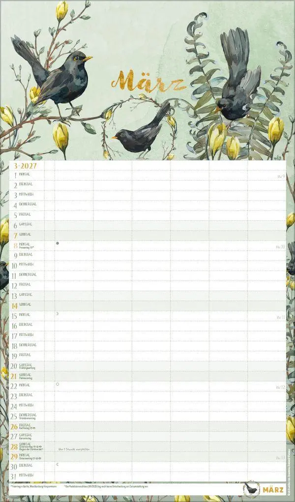 Bild: 9783819301131 | Familienplaner Aquarell 2027 | Verlag Korsch | Kalender | 14 S. | 2027