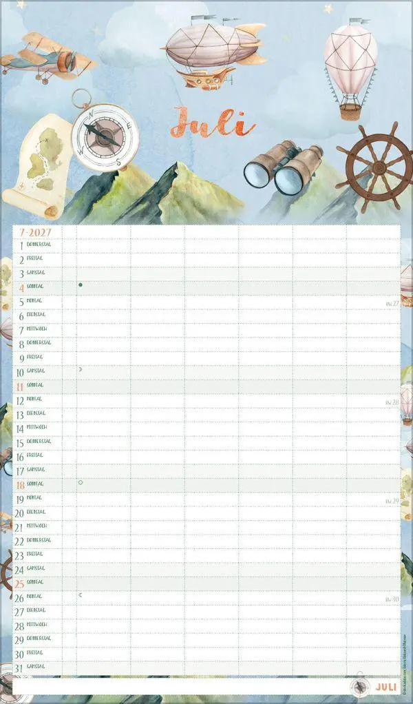 Bild: 9783819301131 | Familienplaner Aquarell 2027 | Verlag Korsch | Kalender | 14 S. | 2027