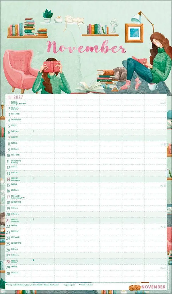 Bild: 9783819301131 | Familienplaner Aquarell 2027 | Verlag Korsch | Kalender | 14 S. | 2027