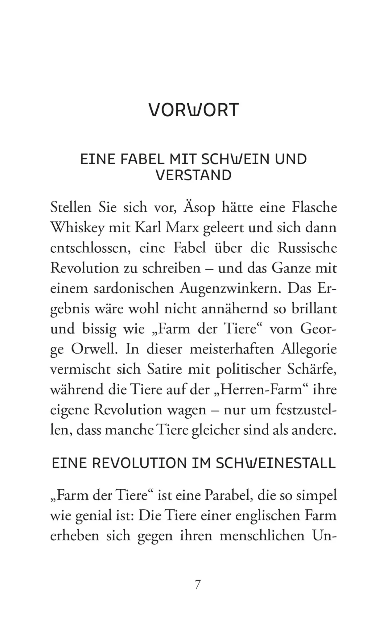 Bild: 9783965451131 | Farm der Tiere. Ein Märchen. George Orwell (Großdruck) | George Orwell