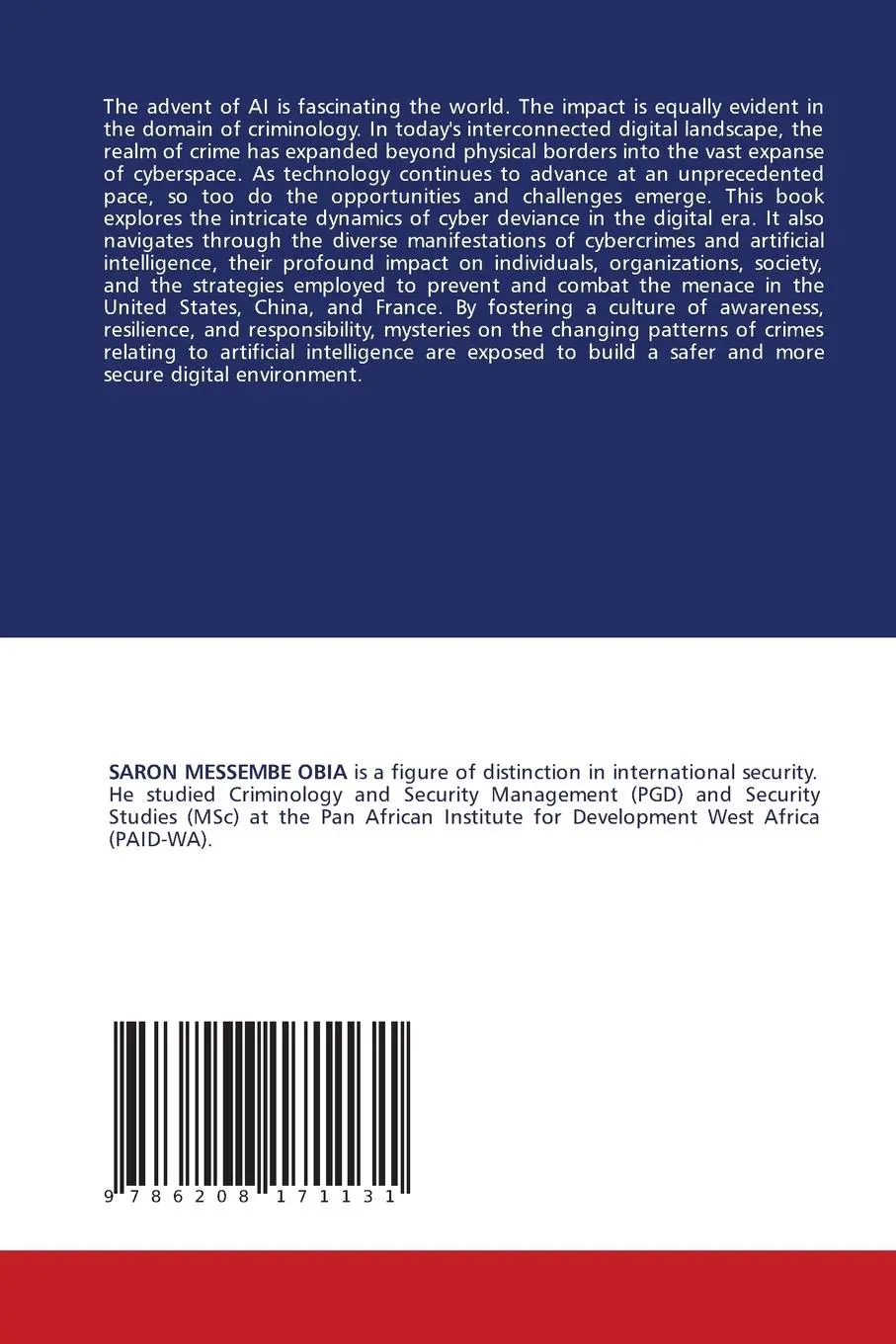 Rückseite: 9786208171131 | Cybercrime and AI | State, Money, and Power | Saron Messembe Obia