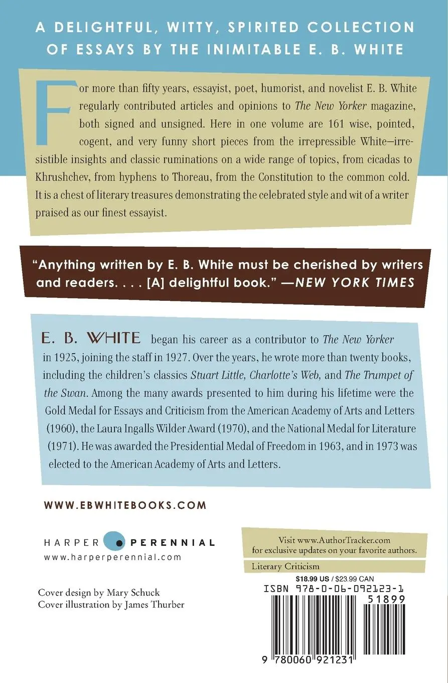 Rückseite: 9780060921231 | Writings from the New Yorker 1927-1976 | E. B. White | Taschenbuch