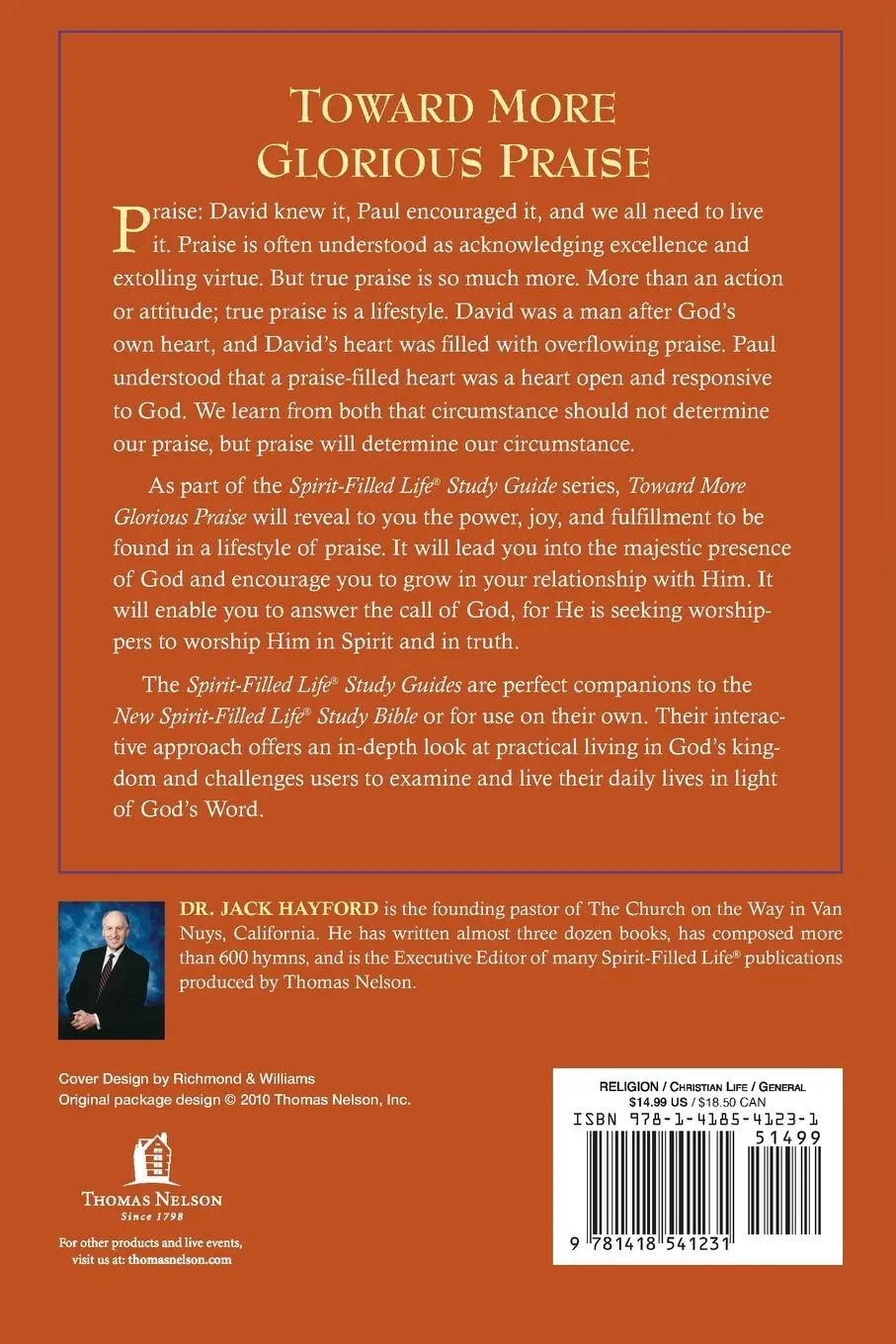 Rückseite: 9781418541231 | Toward More Glorious Praise | Jack W. Hayford | Taschenbuch | Englisch