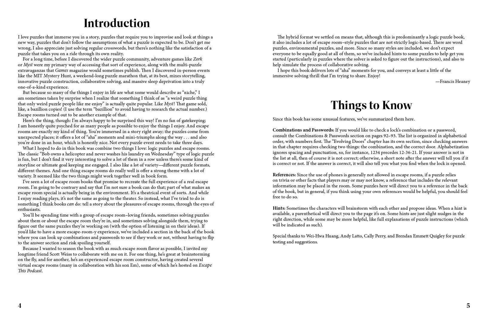 Bild: 9781454941231 | Escape Room Logic Puzzles | Francis Heaney (u. a.) | Taschenbuch