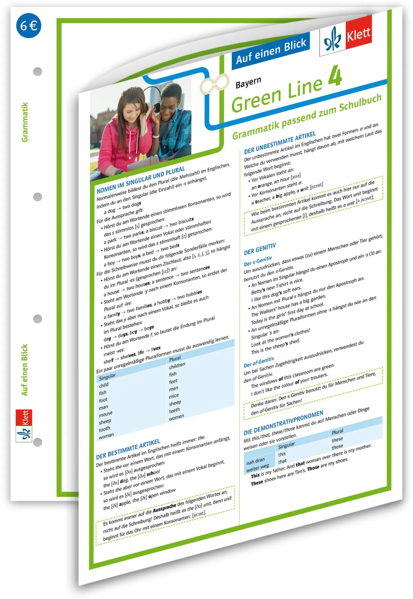 Cover: 9783129261231 | Green Line 4 Bayern Klasse 8 Auf einen Blick. Grammatik passend zum...