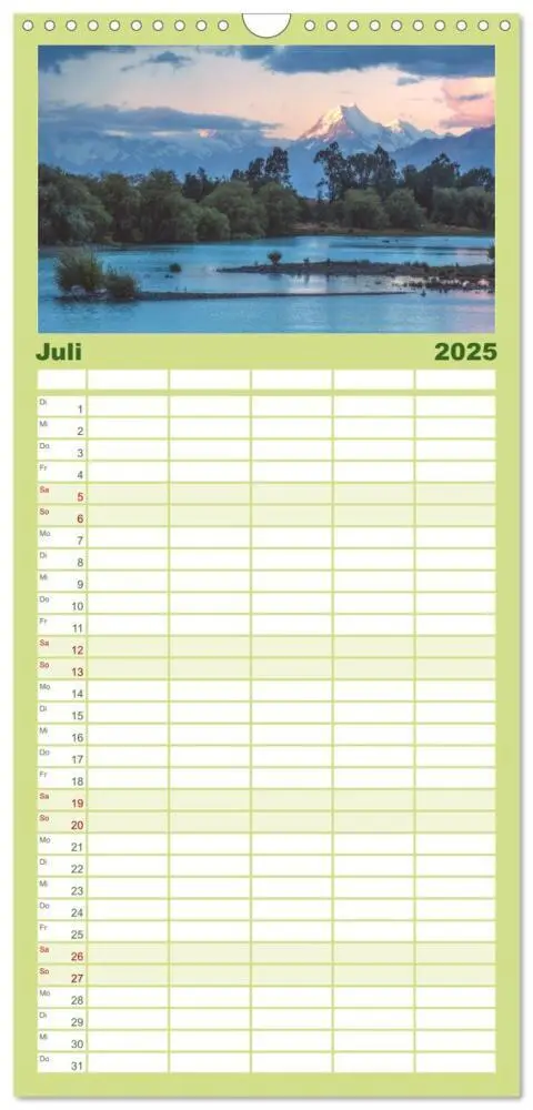 Bild: 9783457191231 | Familienplaner 2025 - Neuseeland - Traumreise ans Ende der Welt mit...