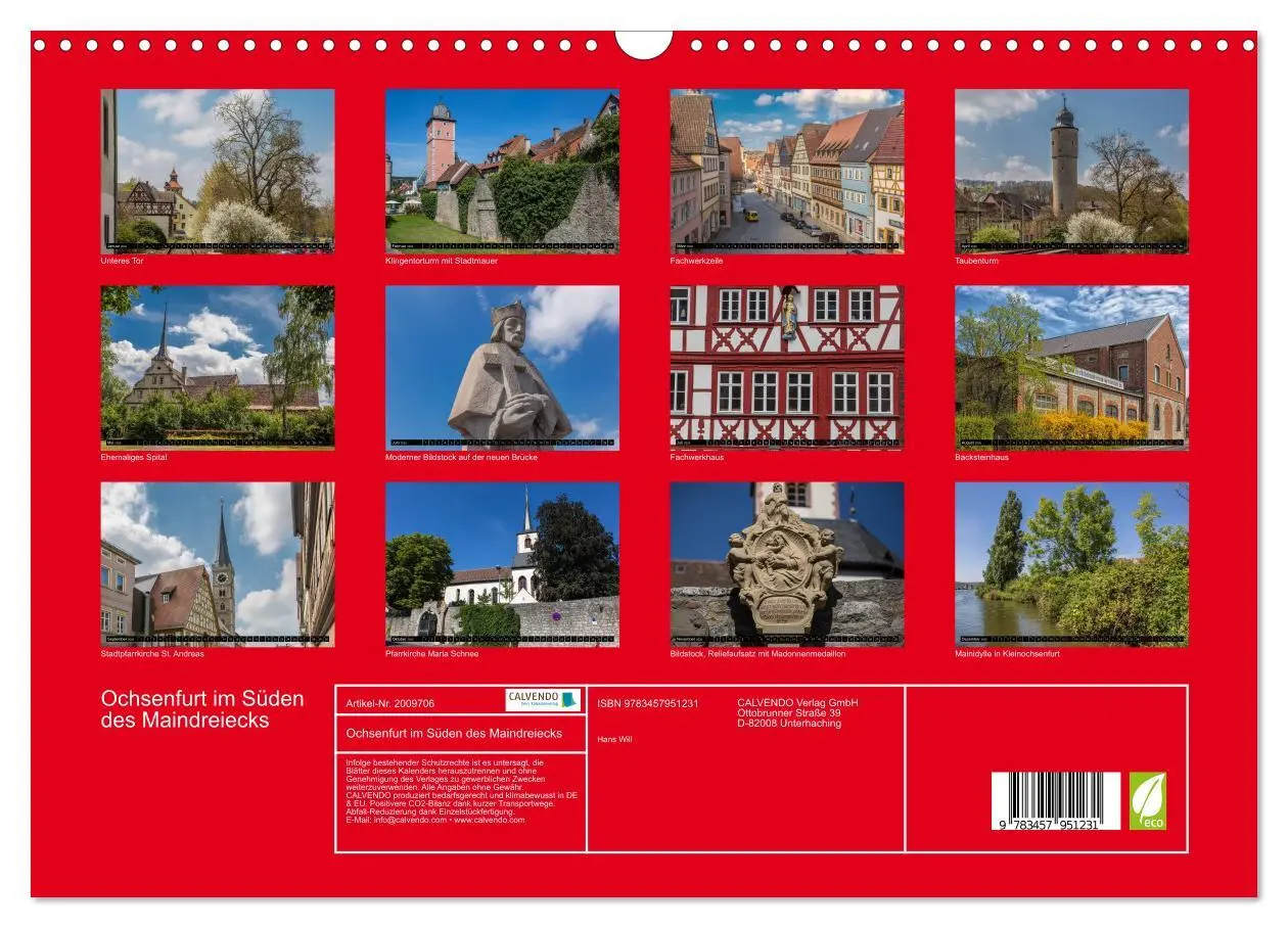 Bild: 9783457951231 | Ochsenfurt im Süden des Maindreiecks (Wandkalender 2026 DIN A3...