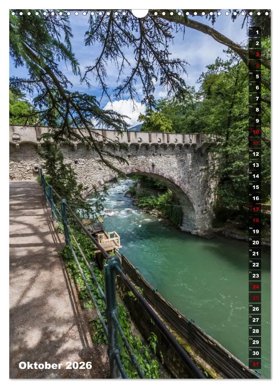 Bild: 9783516421231 | Stadtherz MERAN (Wandkalender 2026 DIN A3 hoch), CALVENDO...