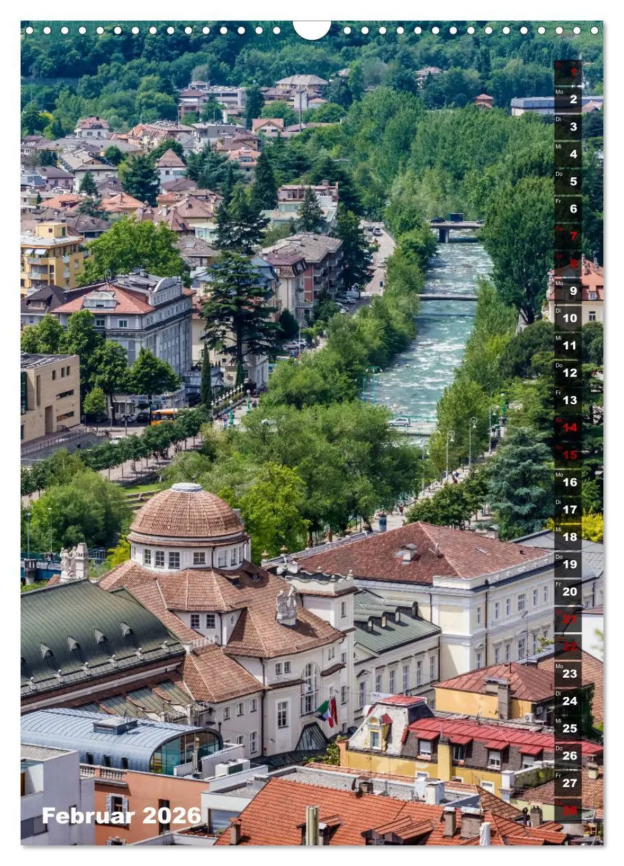 Bild: 9783516421231 | Stadtherz MERAN (Wandkalender 2026 DIN A3 hoch), CALVENDO...