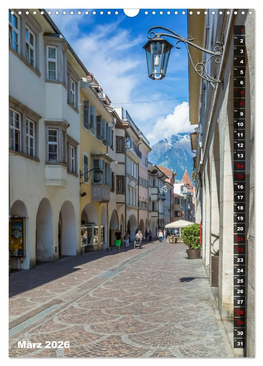 Bild: 9783516421231 | Stadtherz MERAN (Wandkalender 2026 DIN A3 hoch), CALVENDO...