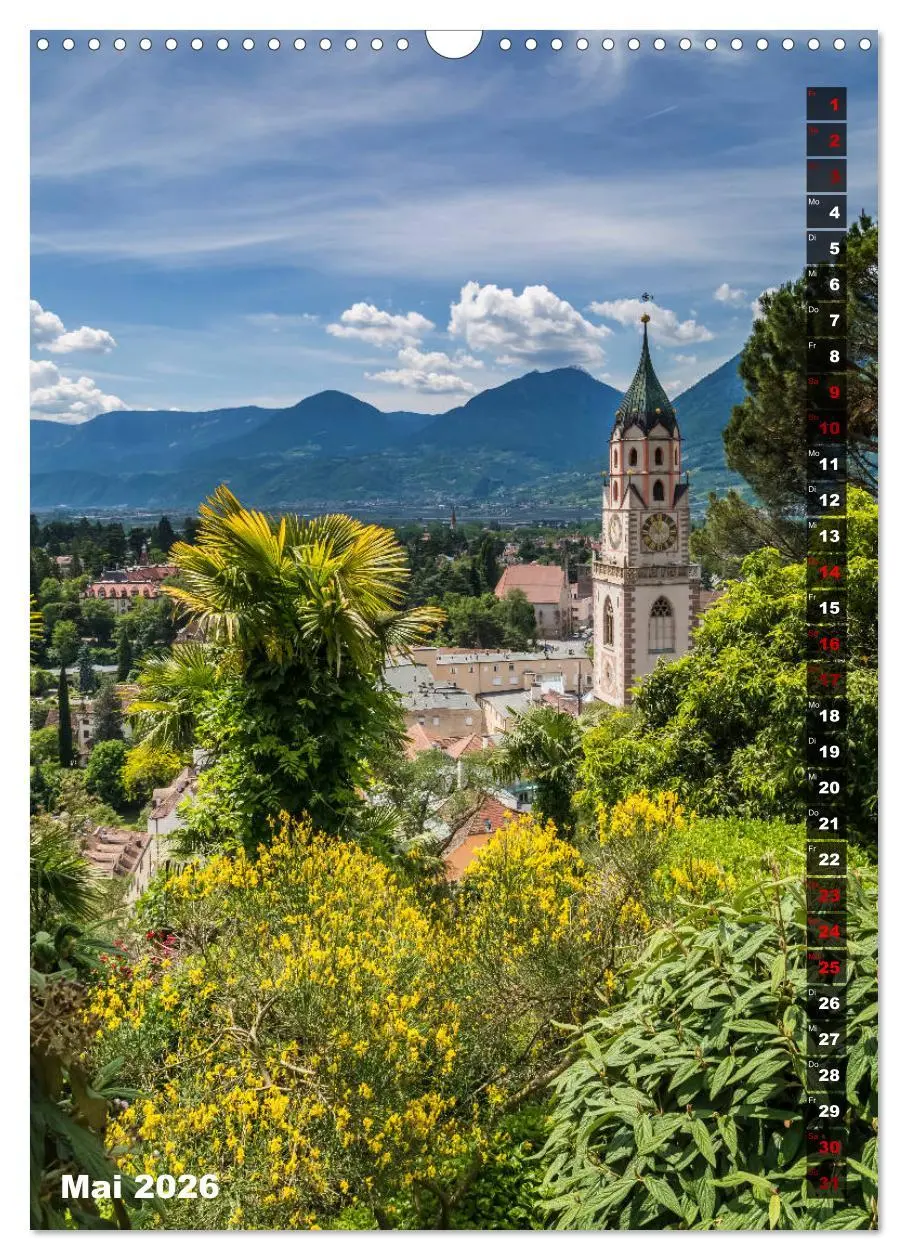 Bild: 9783516421231 | Stadtherz MERAN (Wandkalender 2026 DIN A3 hoch), CALVENDO...