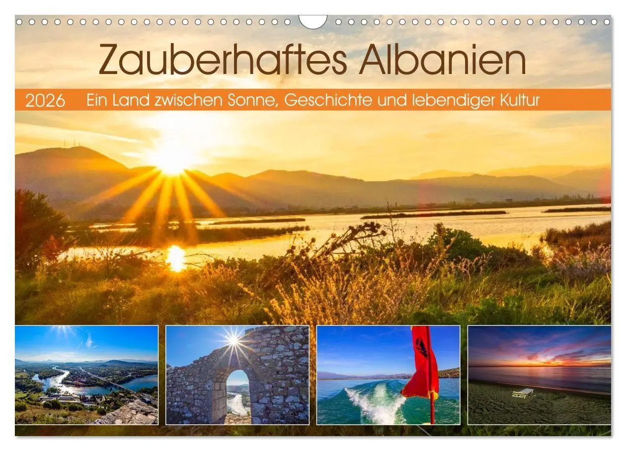 Cover: 9783516731231 | Zauberhaftes Albanien (Wandkalender 2026 DIN A3 quer), CALVENDO...
