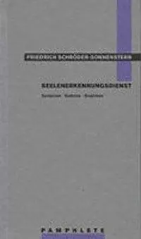 Cover: 9783861631231 | Seelenerkennungsdienst | Sentenzen, Gedichte, Graphiken, Pamphlete 13