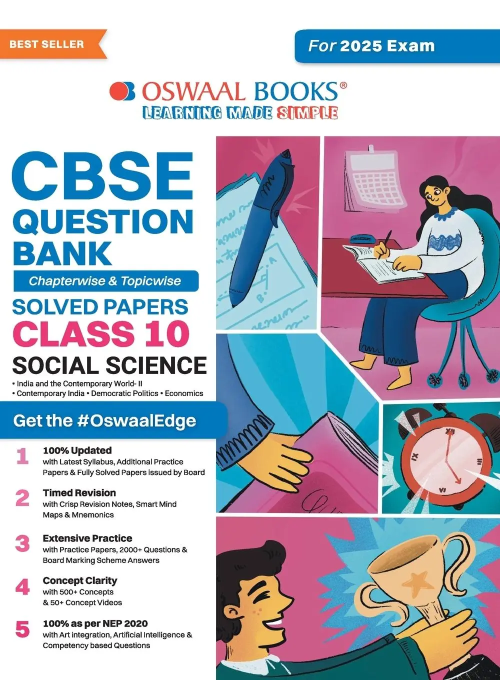 Cover: 9789359581231 | Oswaal CBSE Question Bank Class 10 Social Science, Chapterwise and...