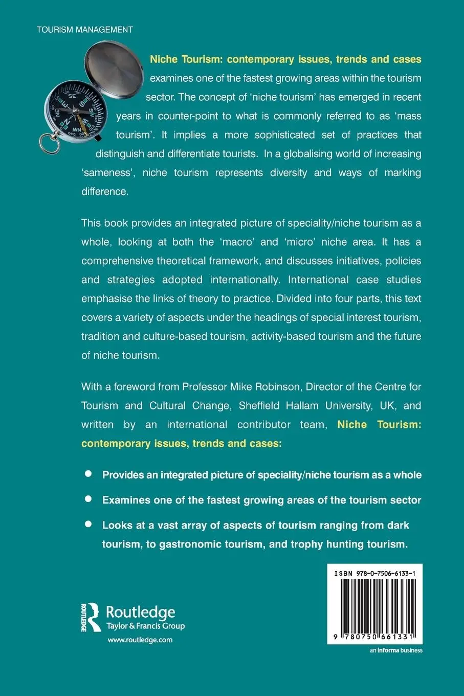 Rückseite: 9780750661331 | Niche Tourism | Marina Novelli | Taschenbuch | Englisch | 2004